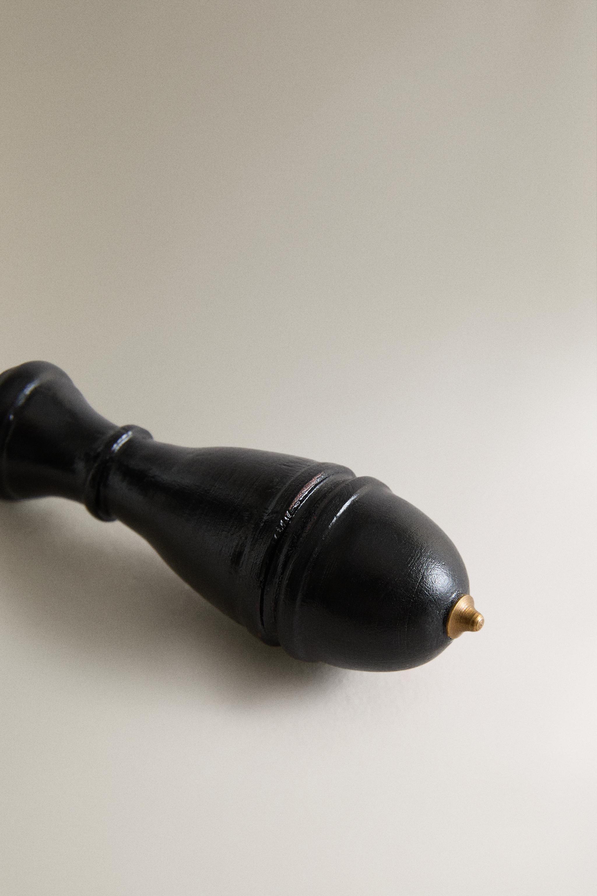 LOUPE EN LAITON ET BOIS